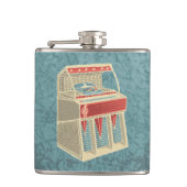 Grunge Jukebox Heupfles (Voorkant)