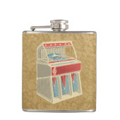 Grunge Jukebox Heupfles (Voorkant)