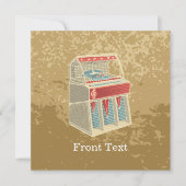 Grunge Jukebox Kaart (Voorkant)