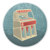 Grunge Jukebox Keramische Knop (Voorkant)