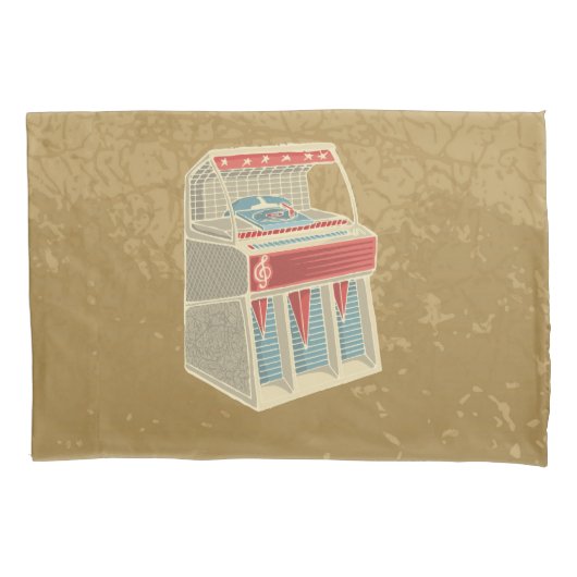 Grunge Jukebox Kussensloop (Voorkant)