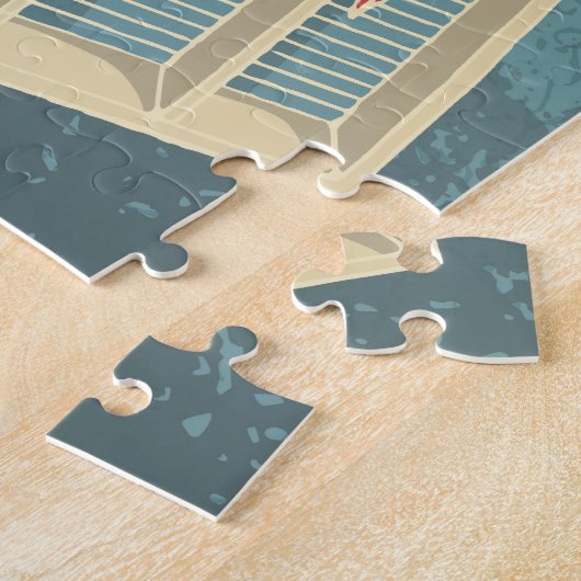 Grunge Jukebox Legpuzzel (Zijkant)