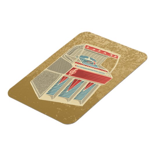 Grunge Jukebox Magneet (Linkerzijde)
