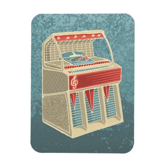 Grunge Jukebox Magneet (Verticaal)
