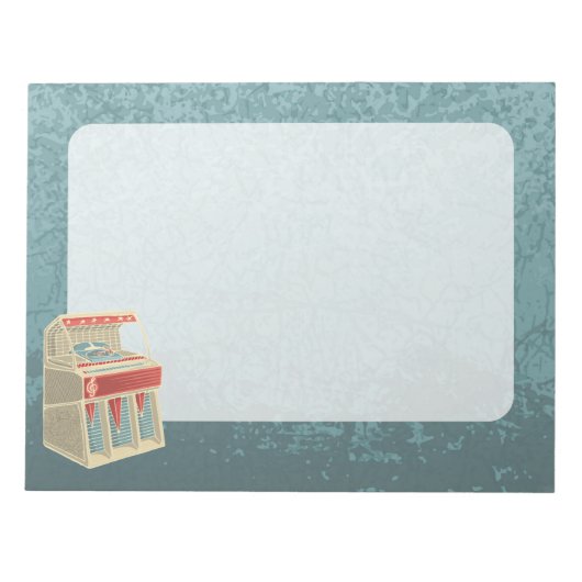 Grunge Jukebox Notitieblok (Voorkant)