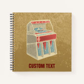 Grunge Jukebox Notitieboek (Voorkant)