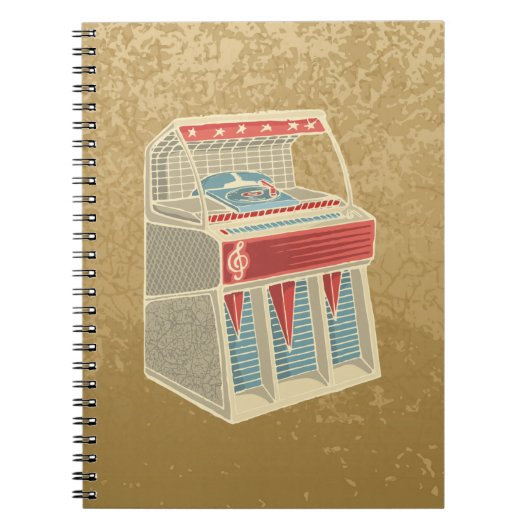 Grunge Jukebox Notitieboek (Voorkant)