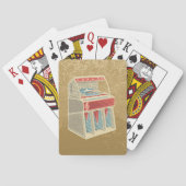 Grunge Jukebox Pokerkaarten (Achterkant)
