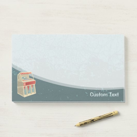 Grunge Jukebox Post-it® Notes (Op bureau)
