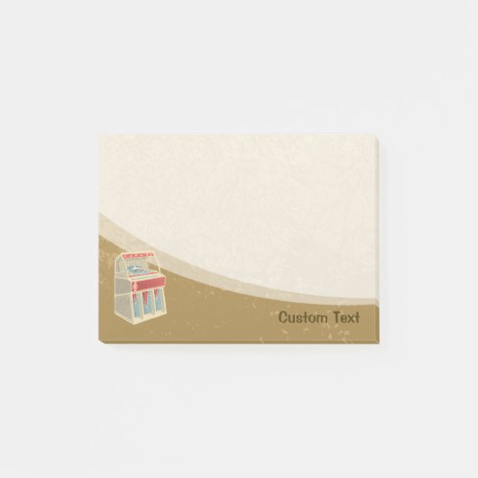 Grunge Jukebox Post-it® Notes (Voorkant)