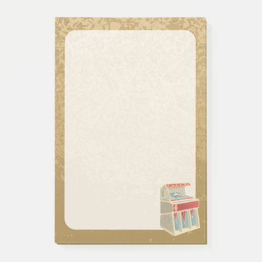 Grunge Jukebox Post-it® Notes (Voorkant)