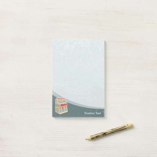 Grunge Jukebox Post-it® Notes (Op bureau)