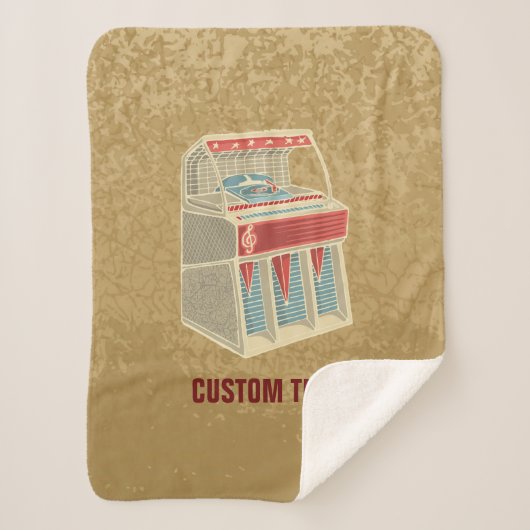 Grunge Jukebox Sherpa Deken (Voorkant)