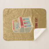 Grunge Jukebox Sherpa Deken (Voorkant (horizontaal))