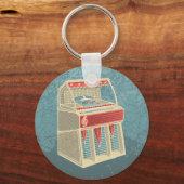 Grunge Jukebox Sleutelhanger (Voorkant)