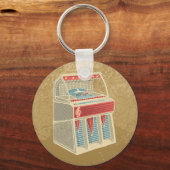 Grunge Jukebox Sleutelhanger (Voorkant)