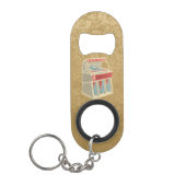 Grunge Jukebox Sleutelhanger Flessenopener (Voorkant)