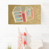 Grunge Jukebox Spandoek (Insitu)