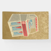 Grunge Jukebox Spandoek (Horizontaal)