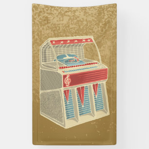 Grunge Jukebox Spandoek