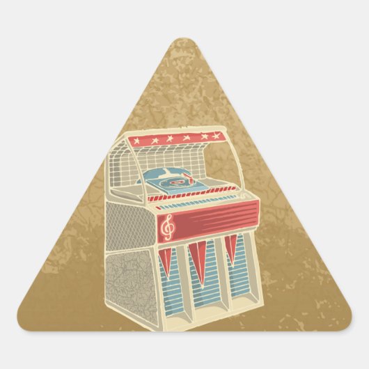 Grunge Jukebox Sticker (Voorkant)