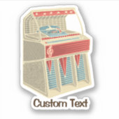 Grunge Jukebox Sticker (Voorkant)