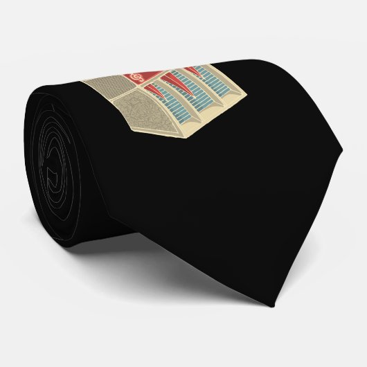 Grunge Jukebox Stropdas (Opgerold)