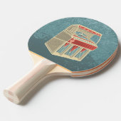 Grunge Jukebox Tafeltennisbatje (Voorkant Gekanteld)