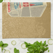 Grunge Jukebox Theedoek (Gevouwen)