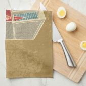 Grunge Jukebox Theedoek (Quarter Fold)