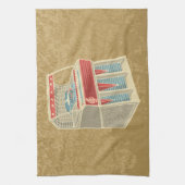 Grunge Jukebox Theedoek (Verticaal)