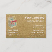 Grunge Jukebox Visitekaartje (Voorkant)