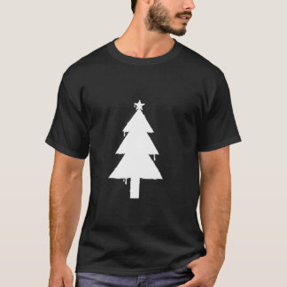 Grunge Kerstboom Vakantie voor Winter Party T-shirt