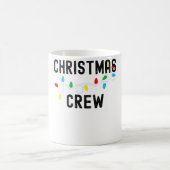 Grunge kerstlampjes met bemanning die overeenkomen koffiemok (Center)