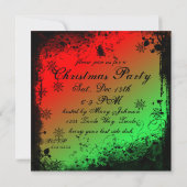 Grunge Kerstmis Kaart (Achterkant)
