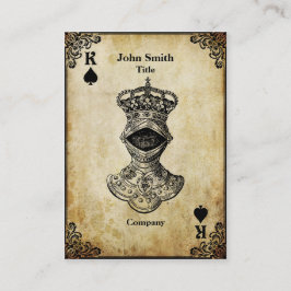 Grunge King of Spades Visitekaartje