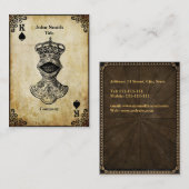 Grunge King of Spades Visitekaartje (Voorkant / Achterkant)