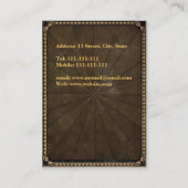 Grunge King of Spades Visitekaartje (Achterkant)