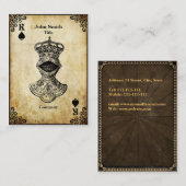 Grunge King of Spades Visitekaartje (Voorkant / Achterkant)