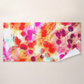 Grunge kleur dot textuur achtergrond badhanddoek (Badhanddoek)