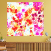 Grunge kleur dot textuur achtergrond canvas afdruk (Insitu (Woonkamer))