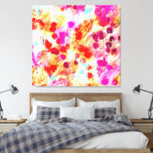 Grunge kleur dot textuur achtergrond canvas afdruk (Insitu (Slaapkamer))
