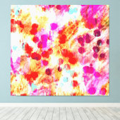 Grunge kleur dot textuur achtergrond canvas afdruk (Insitu (Houten vloer))