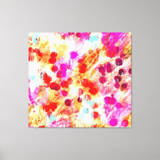 Grunge kleur dot textuur achtergrond canvas afdruk (Voorkant)
