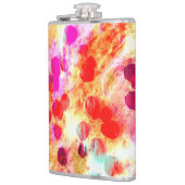 Grunge kleur dot textuur achtergrond heupfles (Links)