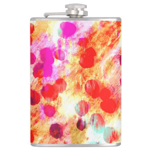 Grunge kleur dot textuur achtergrond heupfles