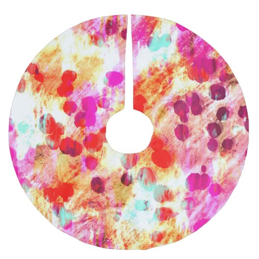 Grunge kleur dot textuur achtergrond kerstboom rok (Voorkant)