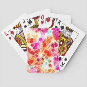 Grunge kleur dot textuur achtergrond pokerkaarten