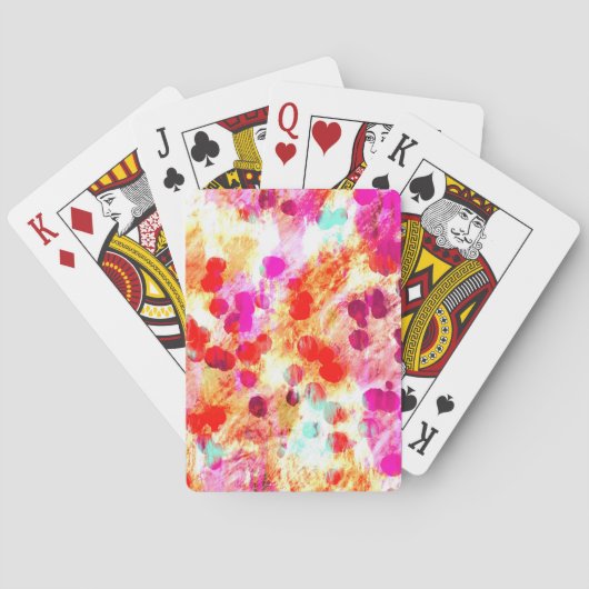 Grunge kleur dot textuur achtergrond pokerkaarten (Achterkant)