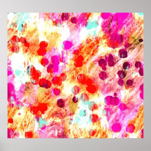 Grunge kleur dot textuur achtergrond poster (Voorkant)